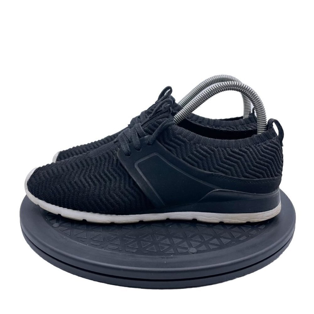 UGG Willows Sneakers Womens 8 Black Knit Lightweight Trainers 1099837